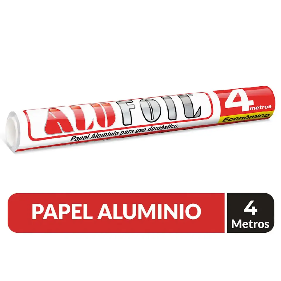 Papel Aluminio 4 Mts Alufloil 1