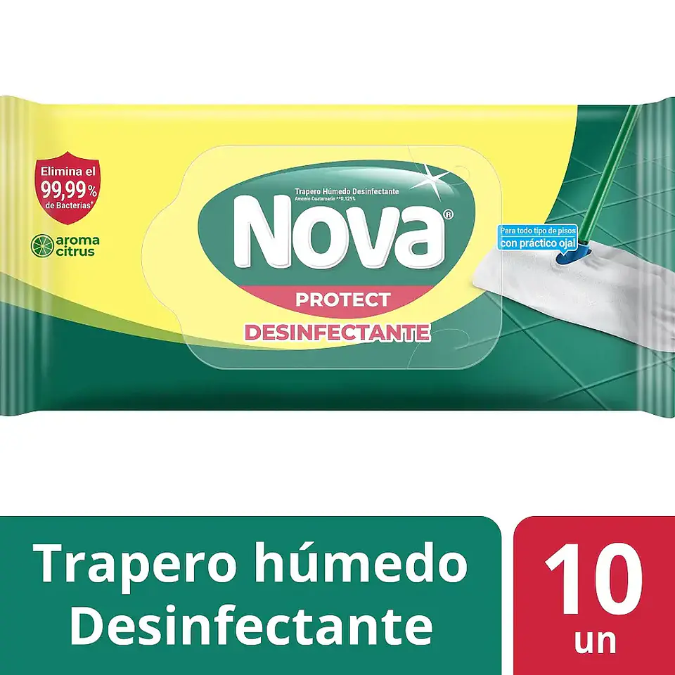 Trapero Húmedo Desinfectante Nova 10 unidades 1