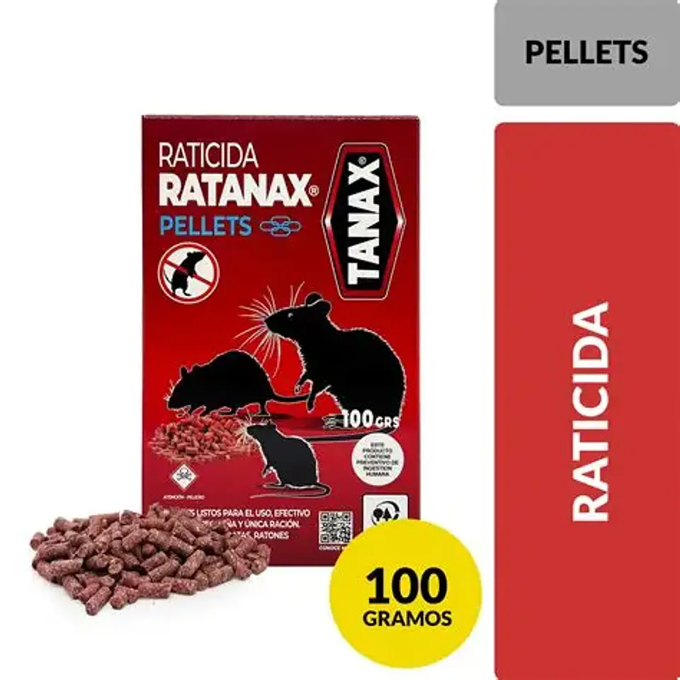 Raticida Ratanax Pellets 100 grs 1