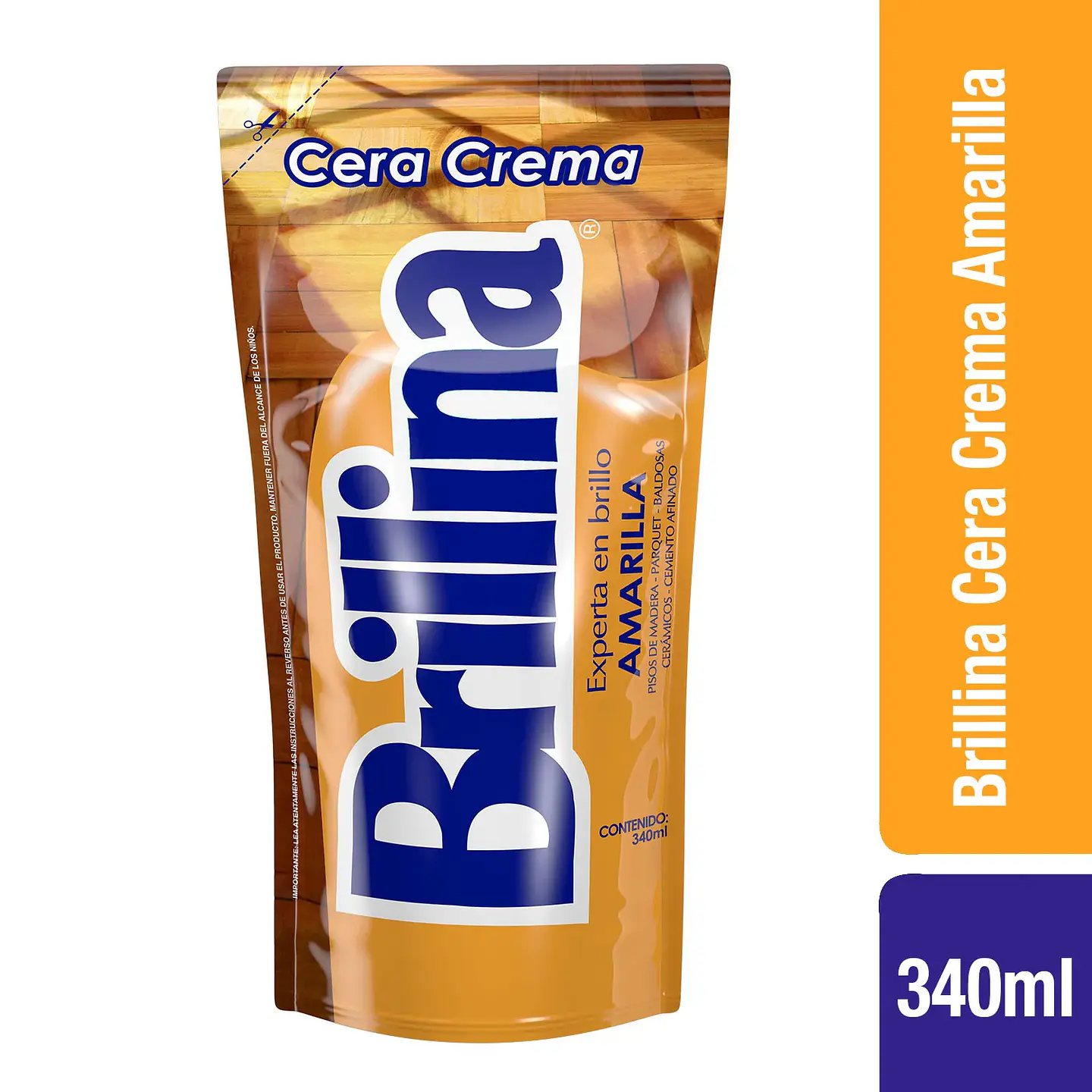 Cera Crema Brillina Amarilla 340 ml 1
