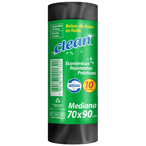 Bolsa Clean 70x90 10 unid