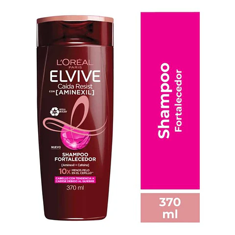 Shampoo Elvivie Aminexil Caída Resist 370 ml