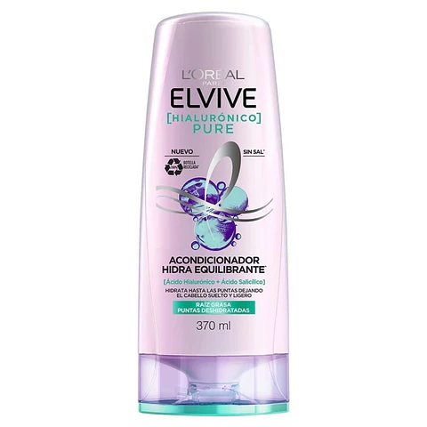 Acondicionador Elvive Hialurónico Pure 370 ml
