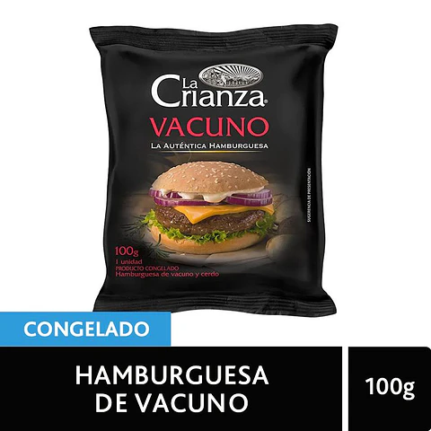 Hamburguesa La Crianza Vacuno 100 g
