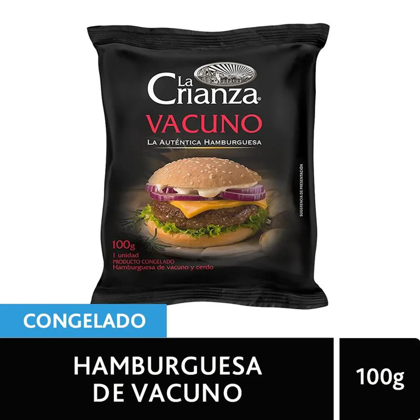 Hamburguesa La Crianza Vacuno 100 g 1