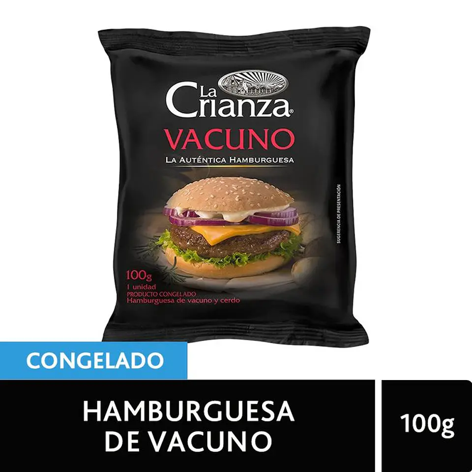 Hamburguesa La Crianza Vacuno 100 g 1