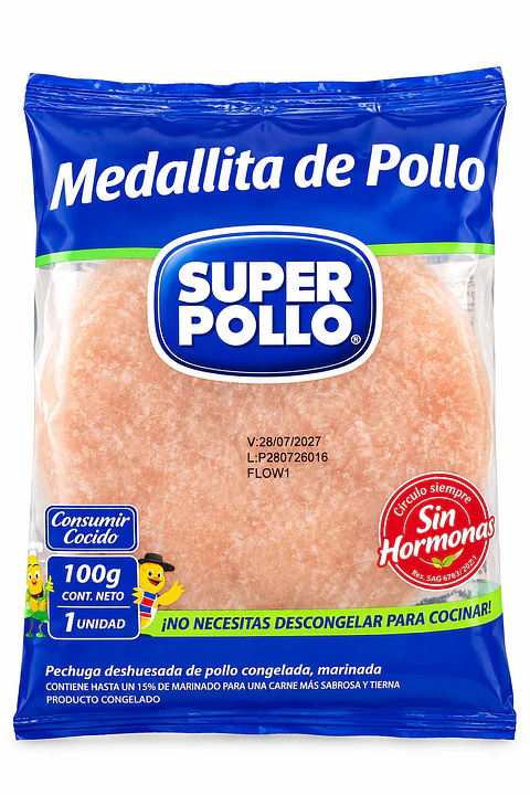 Medallita de Pollo 100g Super Pollo