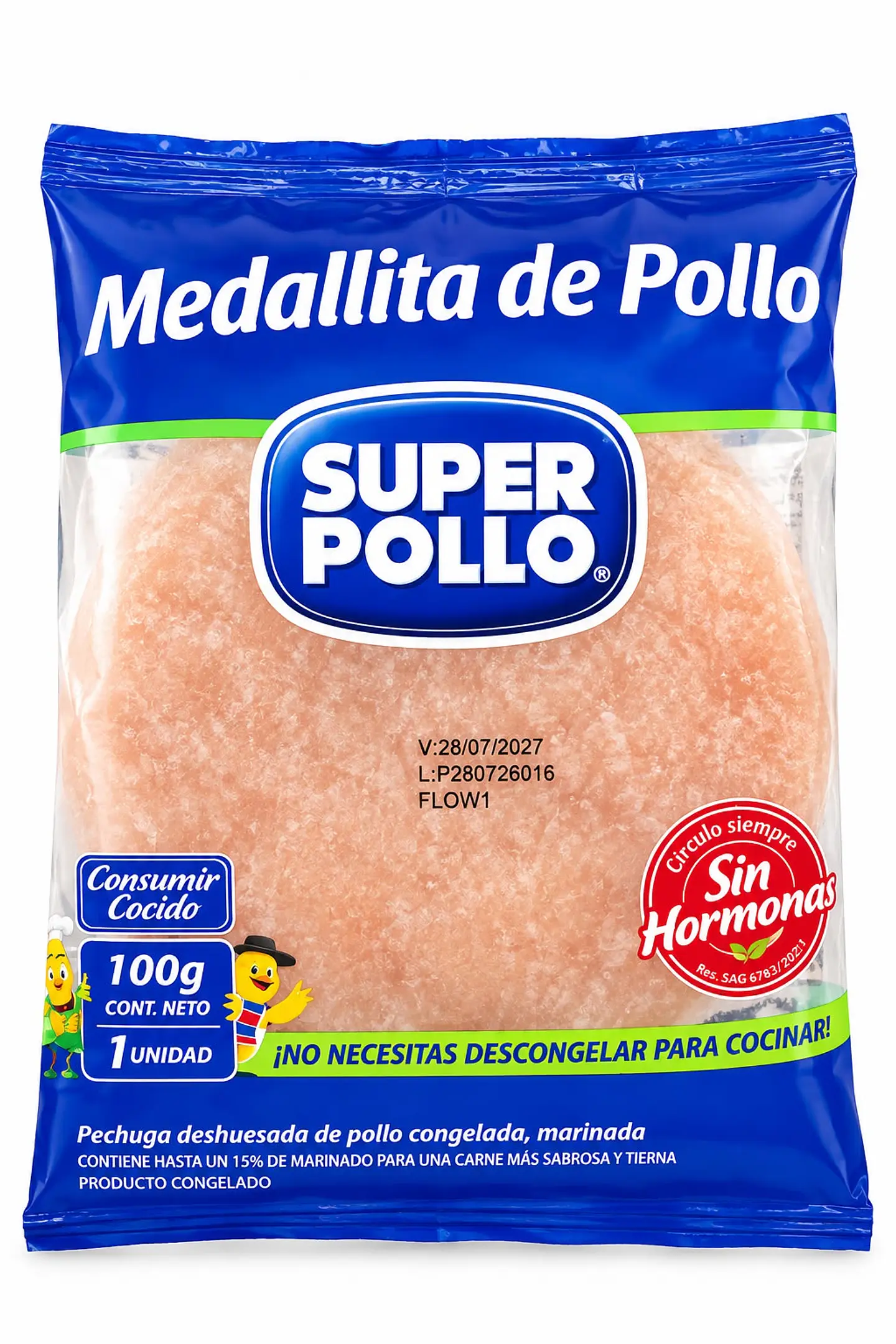 Medallita de Pollo 100g Super Pollo 1