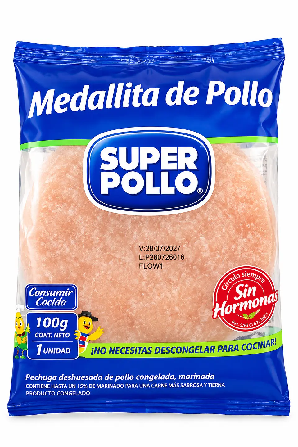 Medallita de Pollo 100g Super Pollo 1