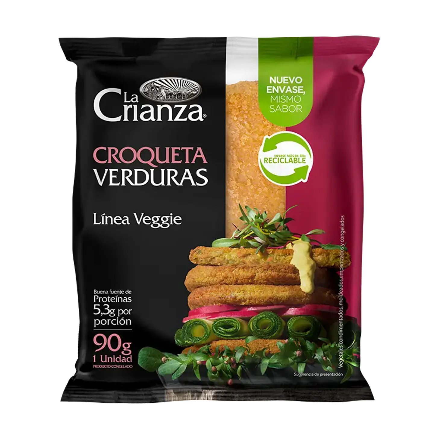 Croqueta Verduras La Crianza 90g 1