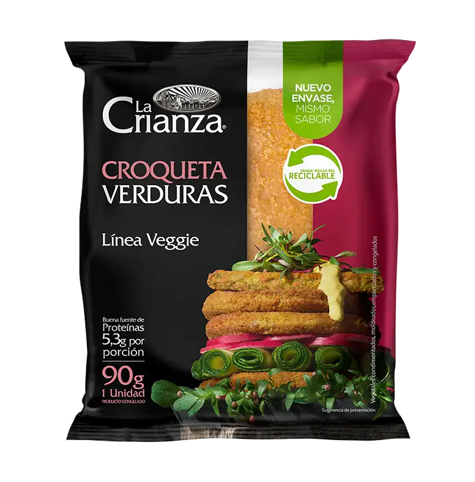 Croqueta Verduras La Crianza 90g 1