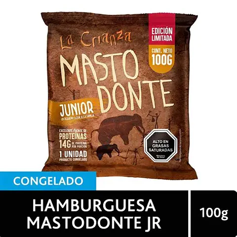 Hamburguesa Mastodonte Junior 100g