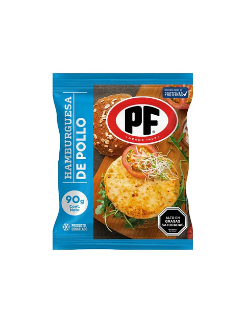 Hamburguesa de Pollo PF 90g