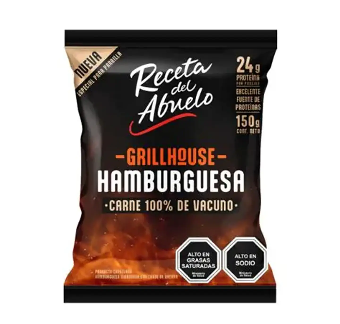 Grillhouse Hamburguesa 100% Vacuno 150g Receta del Abuelo 1