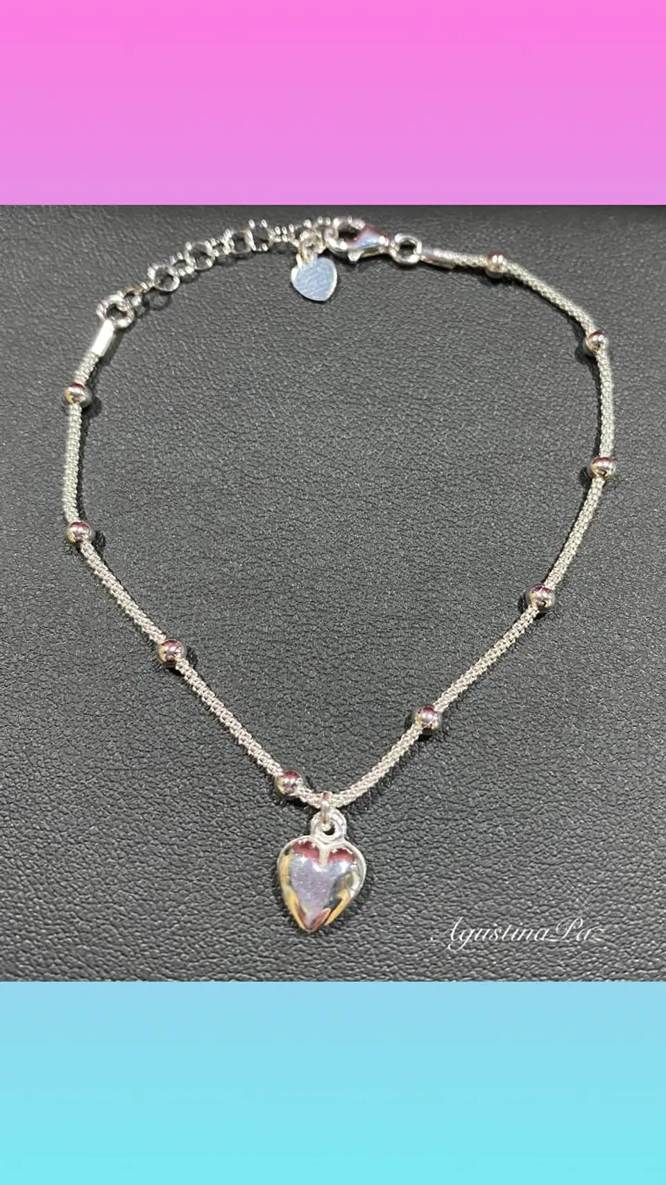 Pulsera Corazón Plata 925 1