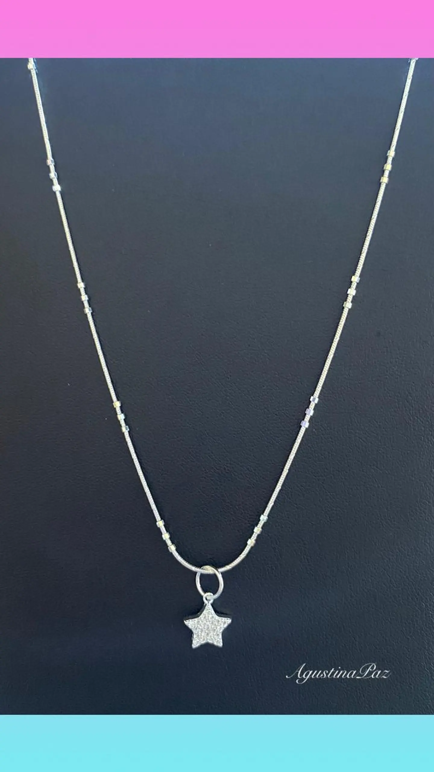 Cadena Topo más Colgante Estrella Plata 925 1