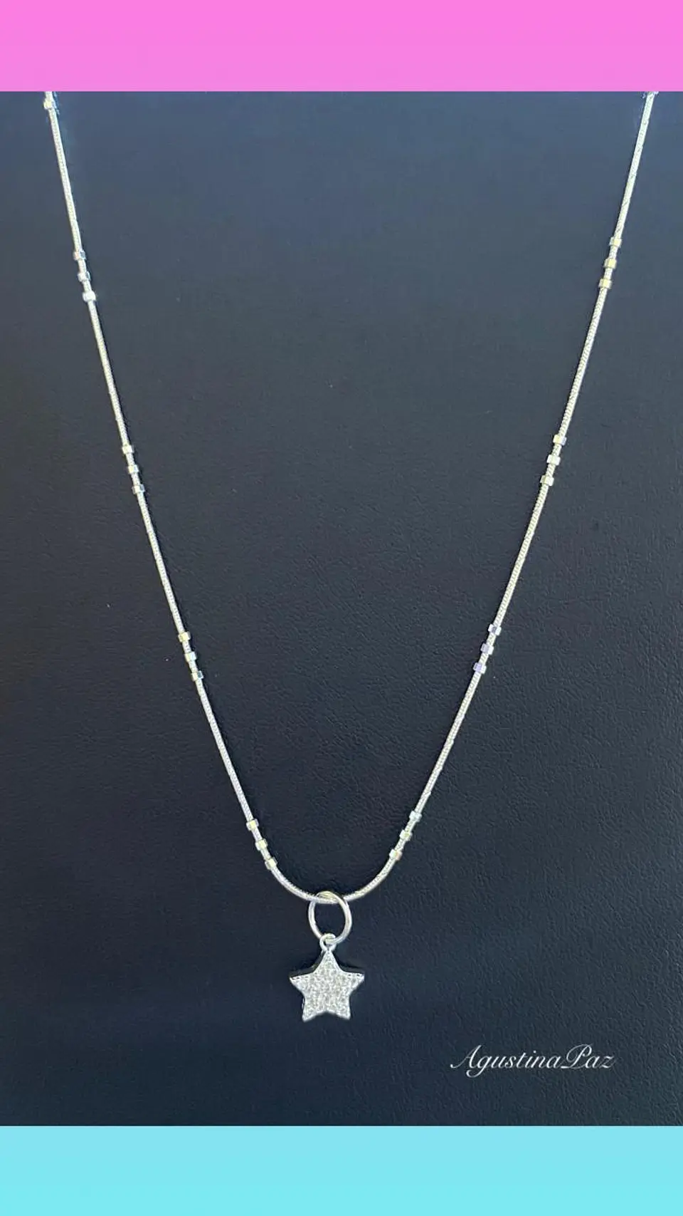 Cadena Topo más Colgante Estrella Plata 925 1
