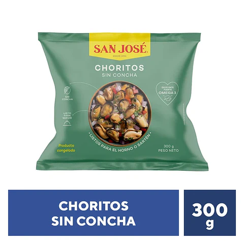 Choritos Sin Concha San José 300g
