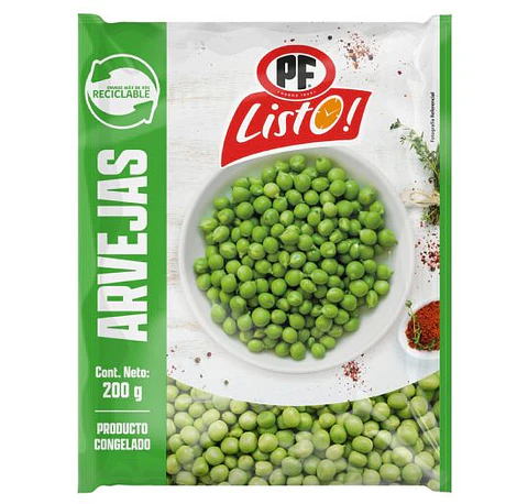 Arvejas Congeladas 200g PF Listo