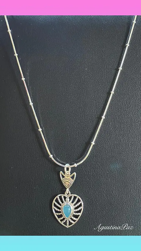 Cadena más Colgante de Corazón Plata 925