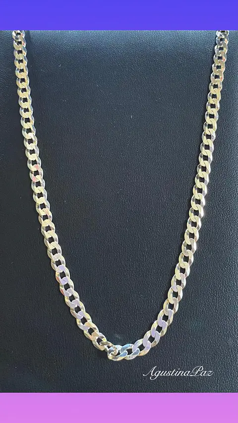 Cadena Grumet Hombre Plata 925