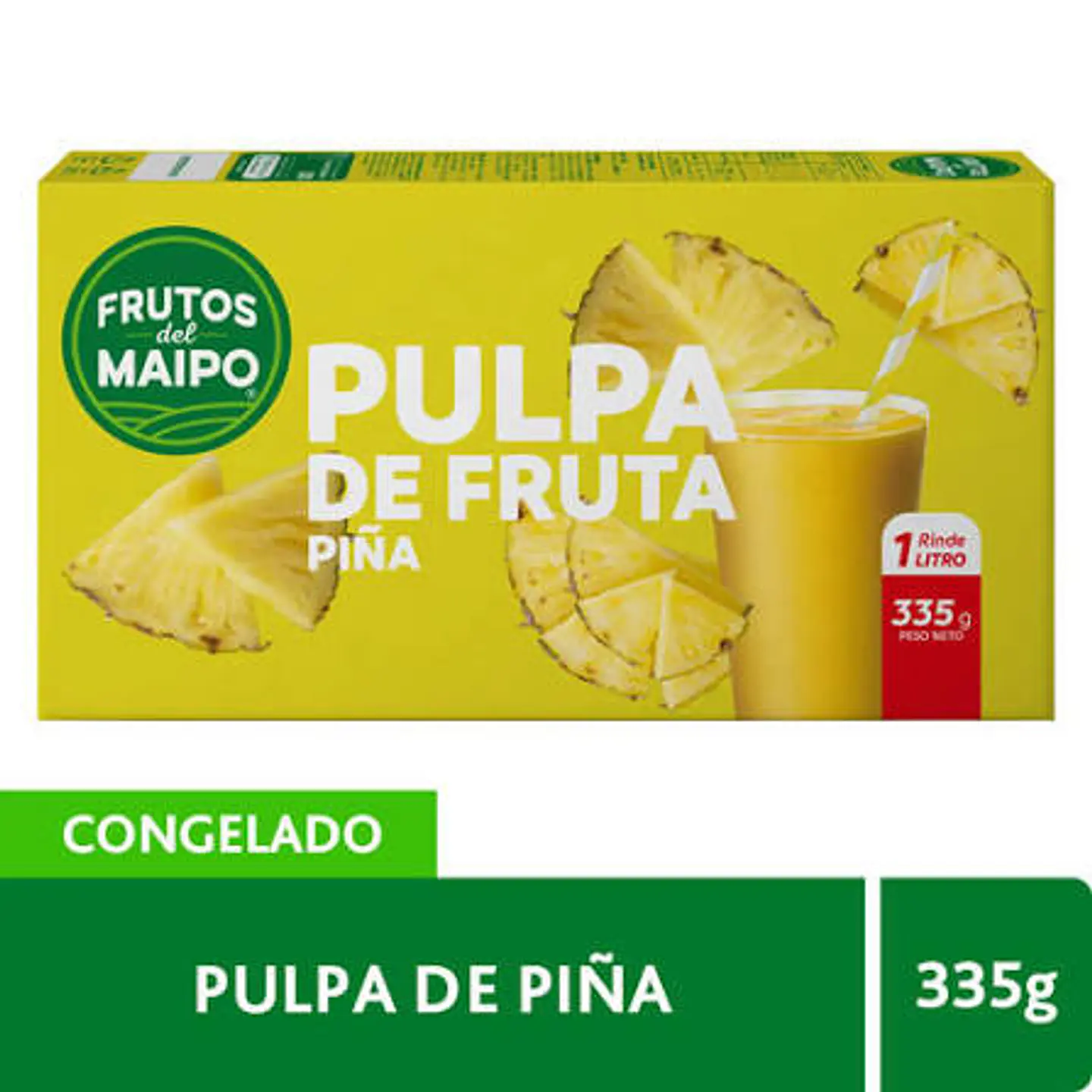 Pulpa de Piña 335g Frutos del Maipo 1