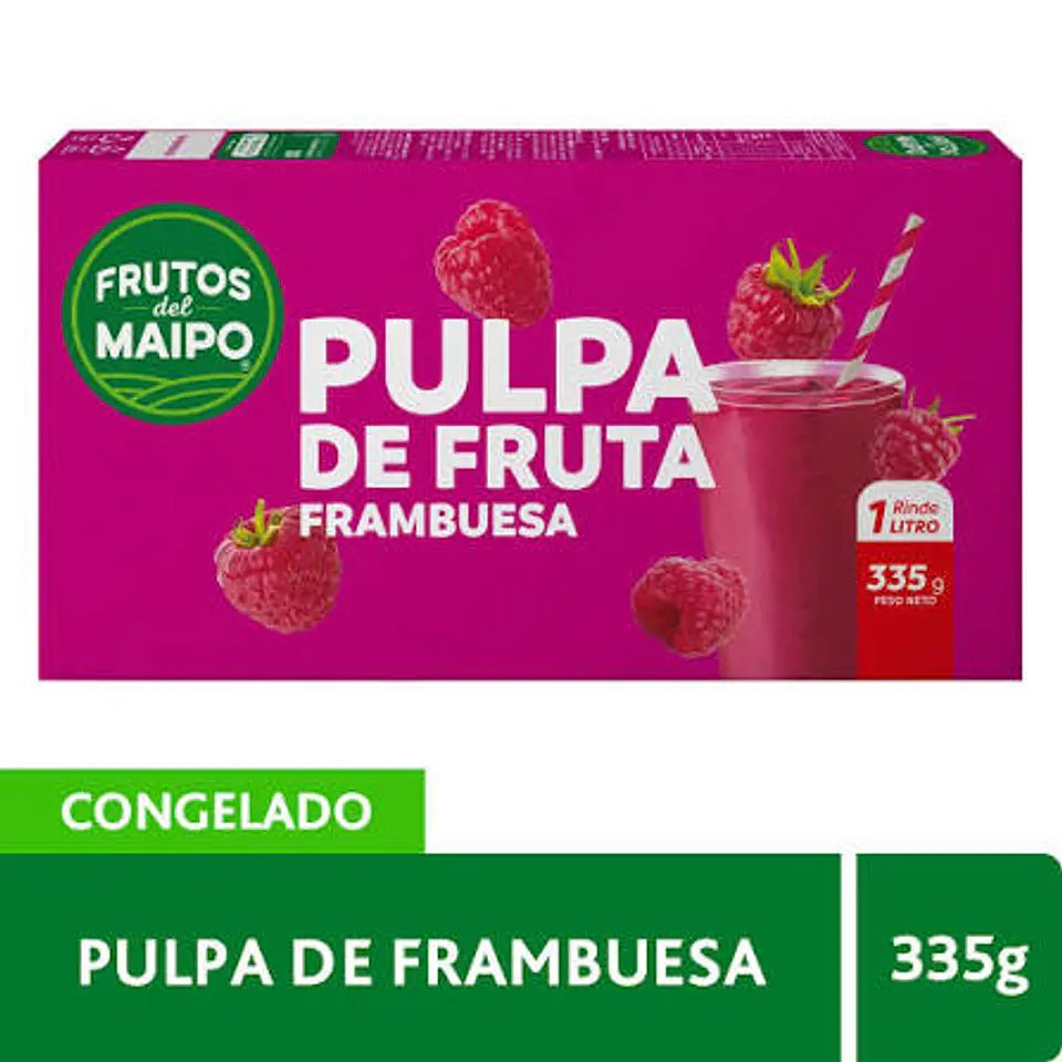 Pulpa de Frambuesa 335g Frutos del Maipo 1