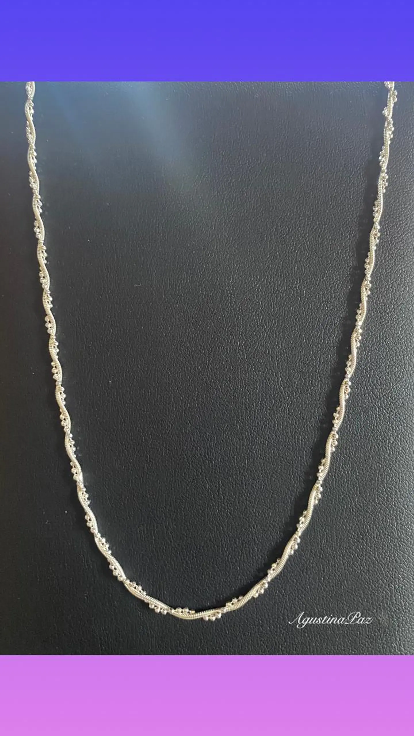 Cadena Trenzada Plata 925 1