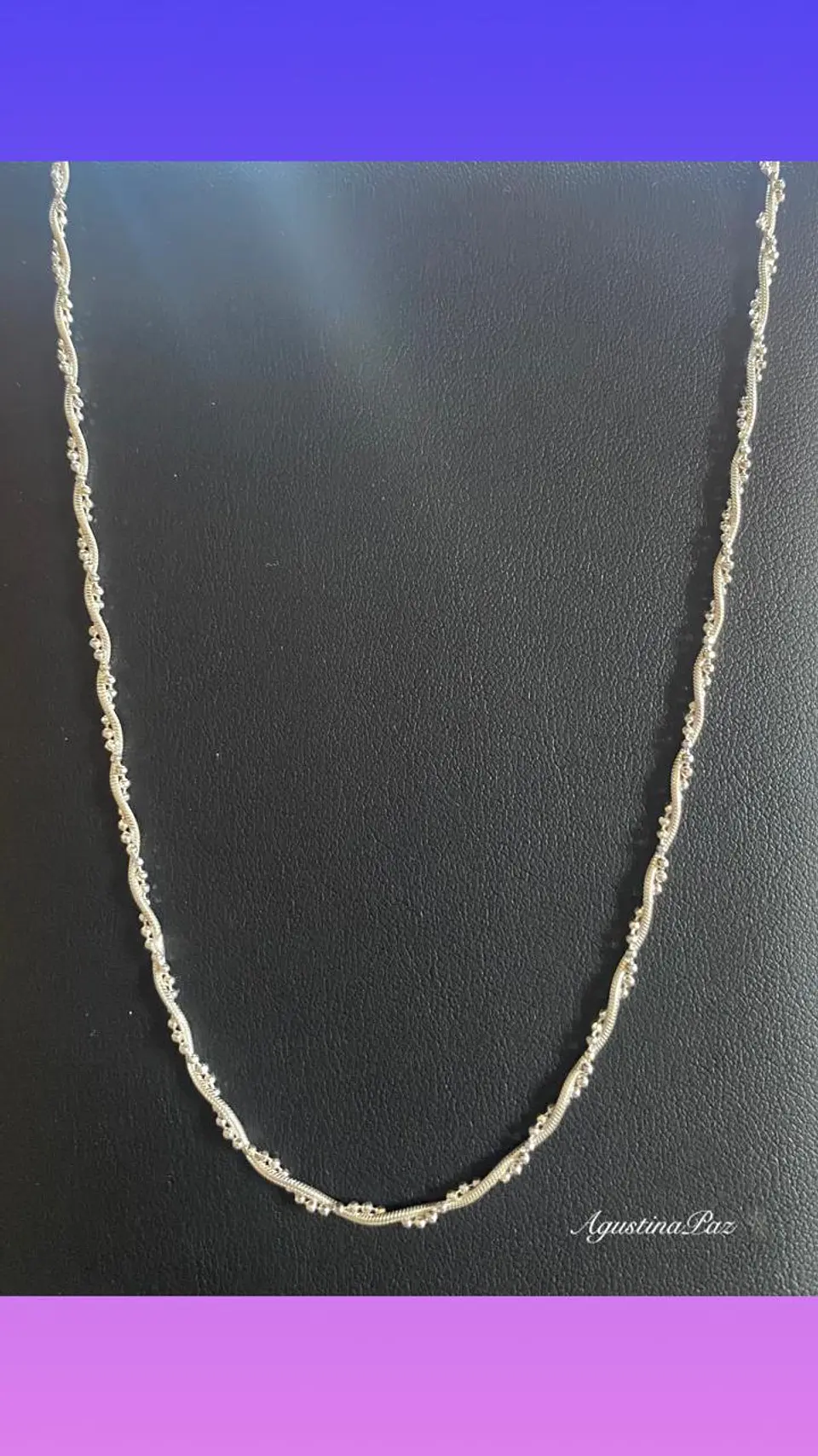 Cadena Trenzada Plata 925 1
