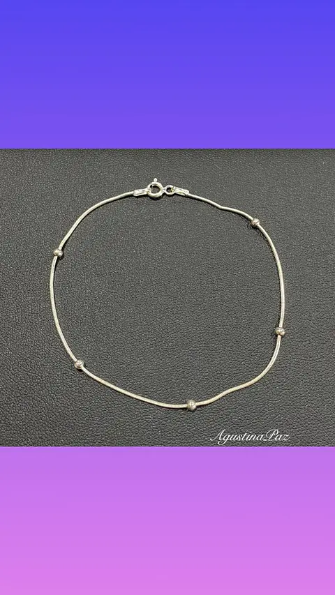 Pulsera Bolitas de Plata 925