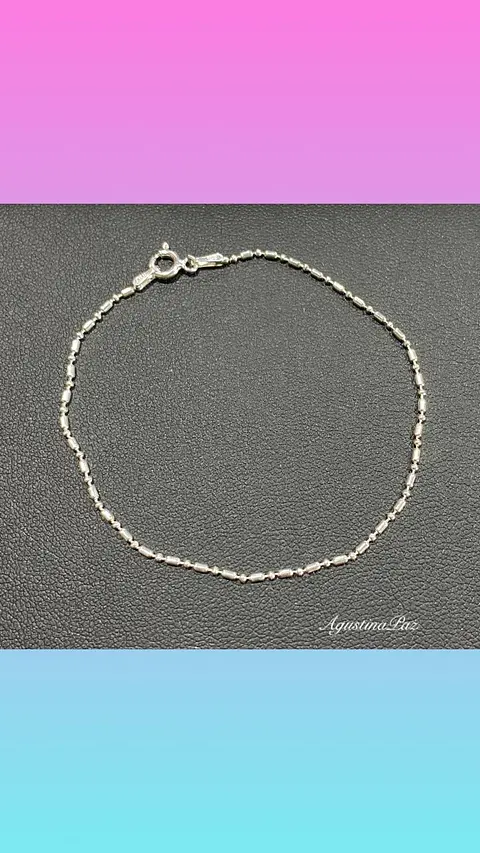 Pulsera Bolitas y Eslabones Plata 925