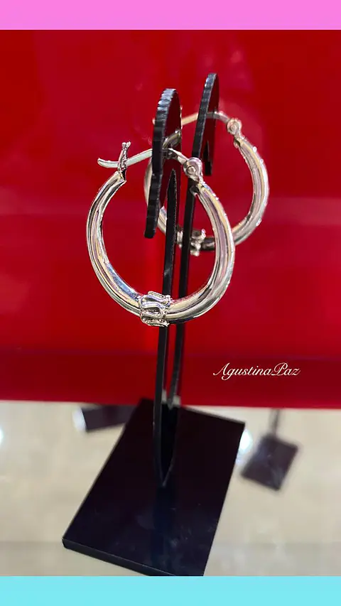 Aros Argolla Bali Plata 925