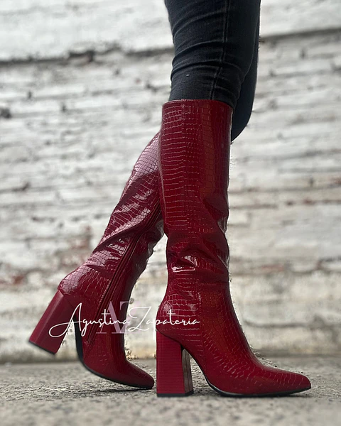 BOTA TACO ROJO ITALIANO 