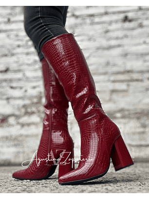 BOTA TACO ROJO ITALIANO 