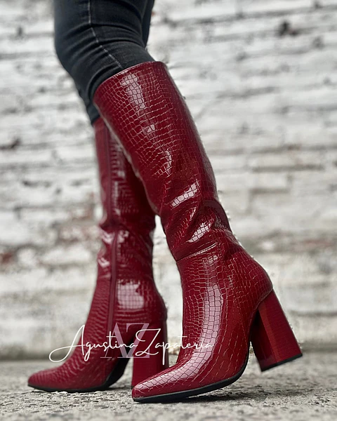 BOTA TACO ROJO ITALIANO 