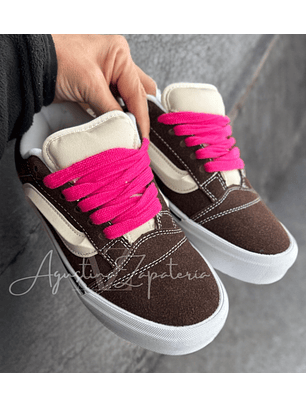 ZAPATILLA MARRON SKOOL VNS BAJA RETRO