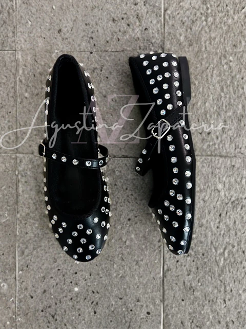 BALLERINA NEGRA BRILLO