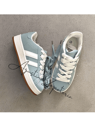 ZAPATILLA ESTILO CAMPUS CELESTE