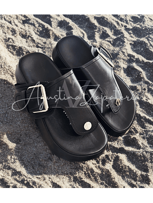 SANDALIA ECO NEGRA PLATAFORMA