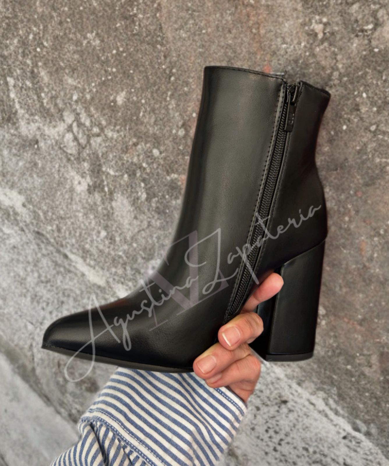 BOTIN NEGRO TACO 10 2