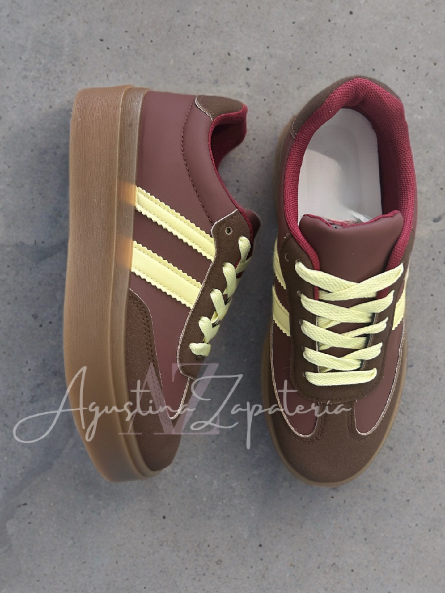 ZAPATILLA PLATAFORMA RETRO CAFE/BURDEO 1