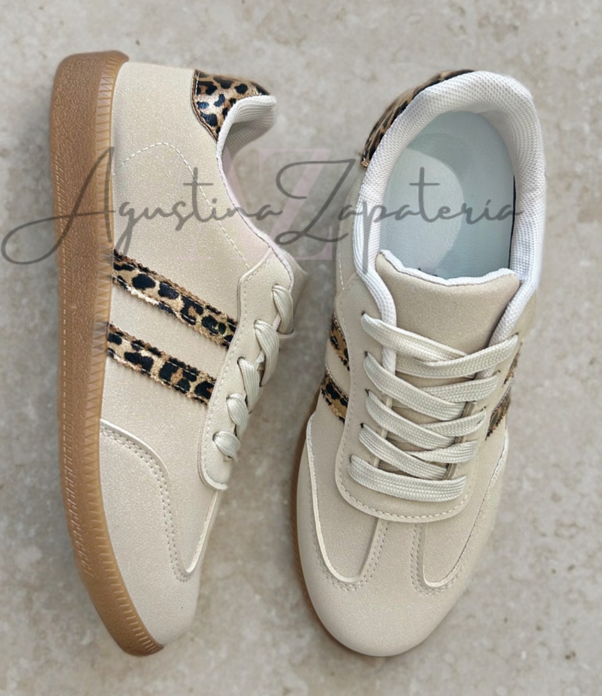 ZAPATILLA RETRO BEIGE/PRINT 1