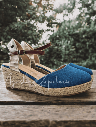 SANDALIA JEANS AZUL YUTE TACO