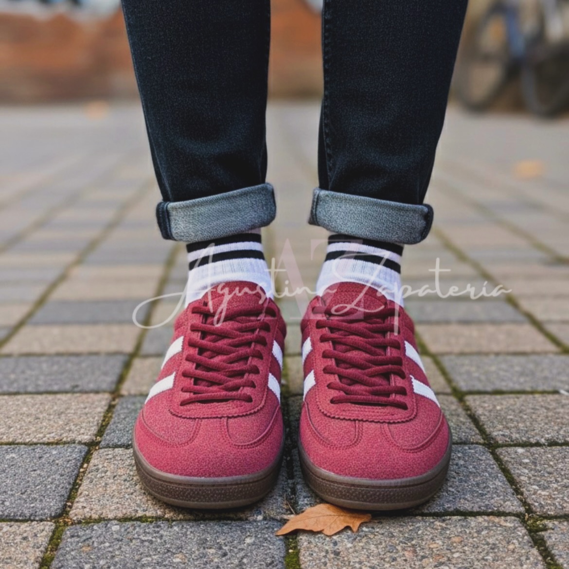 ZAPATILLA DUPE HANDBALL SPEZIAL ROJO ITALIANO SIMIL GAMUZA 2