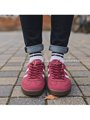 ZAPATILLA DUPE HANDBALL SPEZIAL ROJO ITALIANO SIMIL GAMUZA