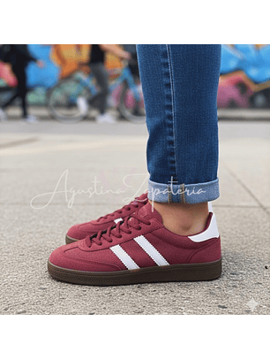 ZAPATILLA DUPE HANDBALL SPEZIAL ROJO ITALIANO SIMIL GAMUZA