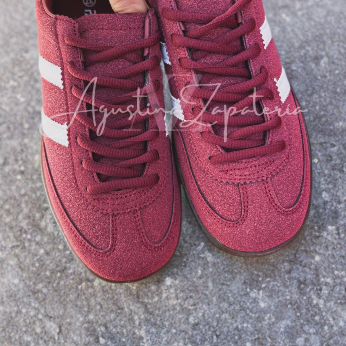 ZAPATILLA DUPE HANDBALL SPEZIAL ROJO ITALIANO SIMIL GAMUZA 5