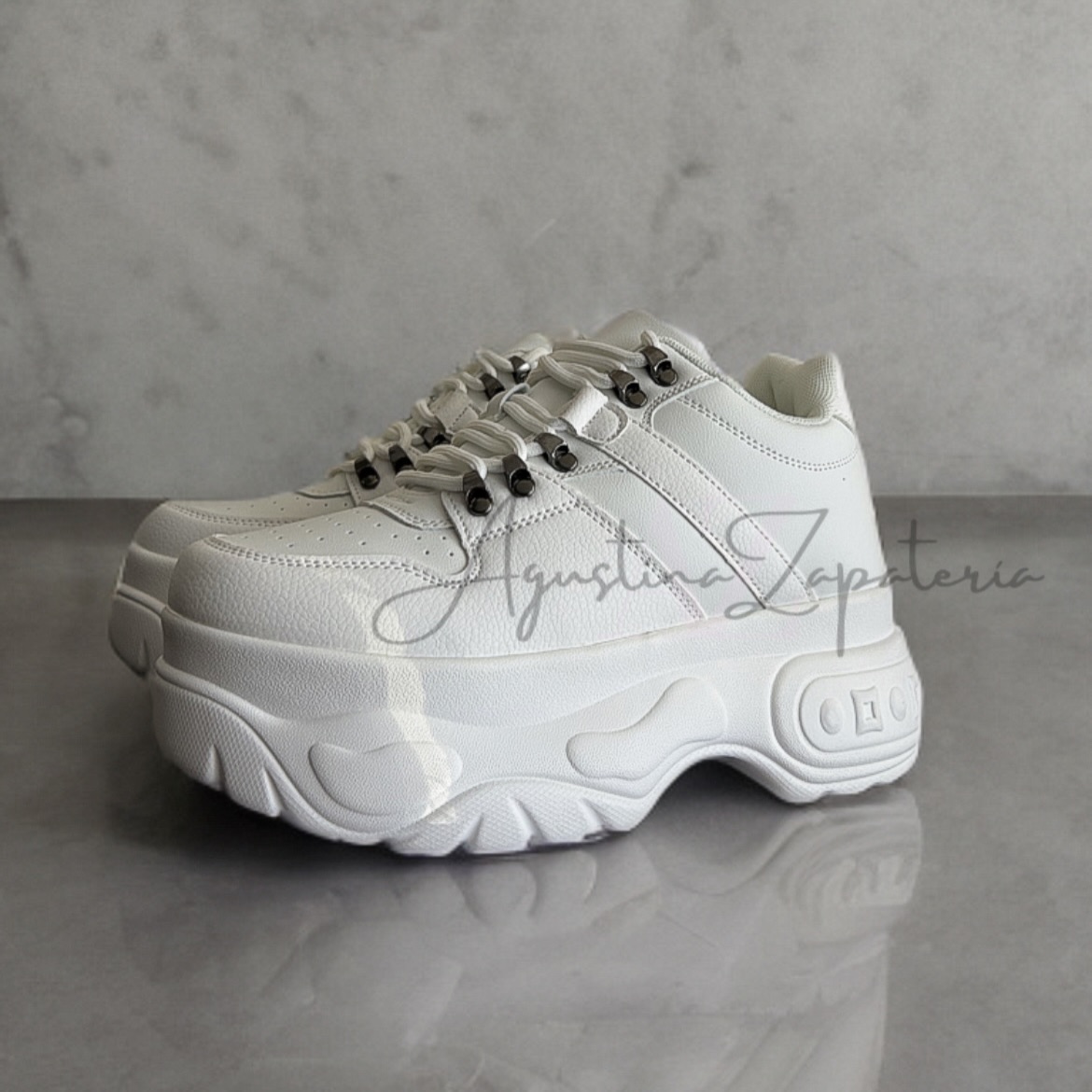 ZAPATILLA PLATAFORMA CHUNK BLANCA 1
