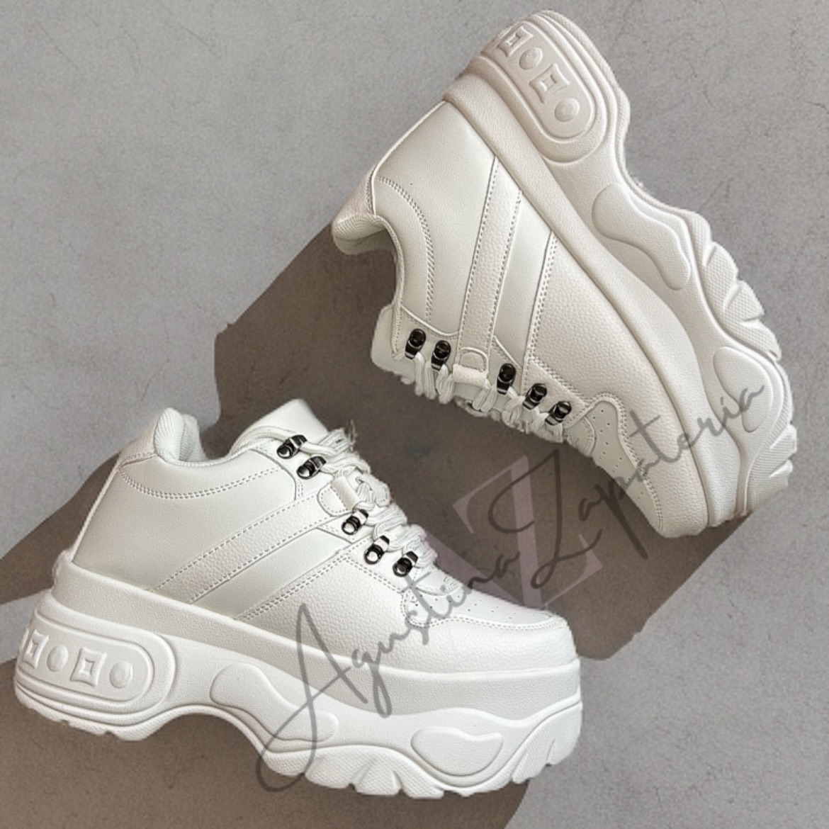 ZAPATILLA PLATAFORMA CHUNK BLANCA 2