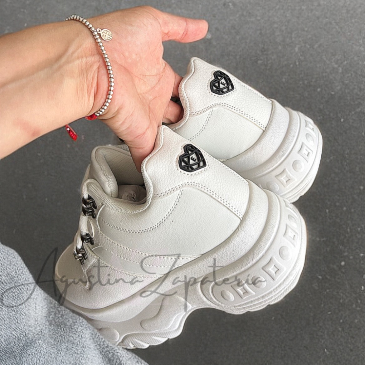 ZAPATILLA PLATAFORMA CHUNK BLANCA 3